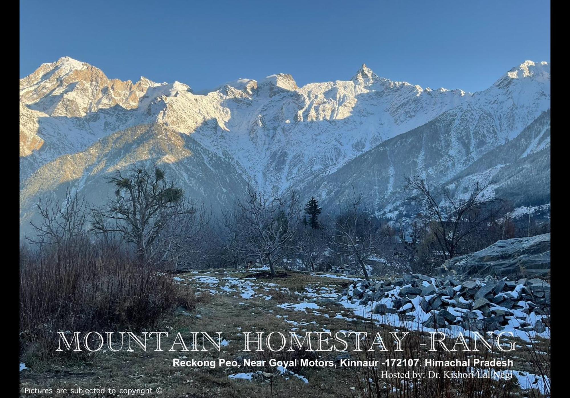 Mountain Home Stay -Rang, At Reckong Peo - Kalpa, Near Goyal Motors, Way To Petrol Pump At Itbp Quarters Εξωτερικό φωτογραφία